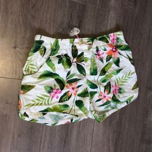floral summery shorts